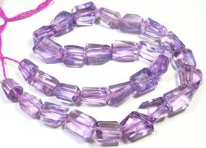 ลูกปัดพลอยสีม่วงขนาด15-17มม. ลูกปัดพลอยสีม่วงแบบเหลี่ยมเพชรพลอยยาว12-17มม. ขายส่ง - Product Image 4