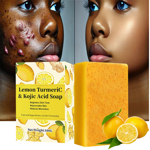 Jabón Artesanal Orgánico al por Mayor para Piel, Rostro y Cuerpo con Manteca de Karité, Vitamina C, Retinol, Cúrcuma, Ácido Hialurónico, Vitamina E y Ácido Kójico - Product Image 3