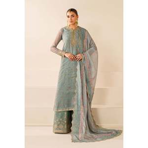 Ensemble de costume pour femme en mousseline brodée SF-4278 - Product Image 1