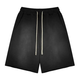 Vente en gros de vêtements décontractés pour hommes Short de jogging délavé à l'acide avec cordon de serrage et taille élastique Short de jogging baggy d'été avec poches - Product Image 5