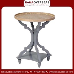 Bandeja de calidad superior Diseño superior Mesa central de madera decorativa Nueva llegada Mesa auxiliar de aspecto moderno Uso para el hogar Oficina Restaurante - Product Image 6