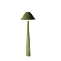 Lampadaire LED G9 design moderne, structure en fer, abat-jour en papier mâché antique jaune, 55 pouces, écologique, luxueux, pour intérieur