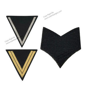 Chevron Rank bordado a mano lingotes de oro hoja de arce con rayas ceremonial Chevron parche insignia uniforme accesorio - Product Image 6