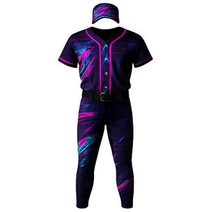 Uniforme de baseball uni avec logo personnalisé de haute qualité, taille personnalisée et design personnalisé, ensemble d'uniformes de baseball pour hommes - Product Image 5