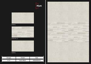 Azulejos de pared digitales esmaltados de cerámica de alta calidad de 300x600mm, diseño moderno antibacteriano para superficies interiores y exteriores de hoteles - Product Image 4