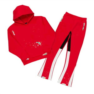 Haute qualité enfants Jogging survêtements pull à capuche et pantalons de survêtement pour les entraînements d'hiver motif solide en gros - Product Image 1