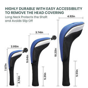 Funda protectora para cabeza de palo de golf, construcción de tela suave para protección del palo y adecuada para viajes - Product Image 4