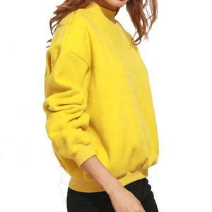 Moda suelta cómoda Casual Girls Stripe mujer sudadera con bolsillos señoras liso cuello redondo sudaderas - Product Image 3