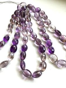 Cuentas Ovaladas de Amatista de 375.00 Quilates, Corte Cóncavo, 1 Hilo, Naturales, para la Elaboración de Joyería Fina - Product Image 6