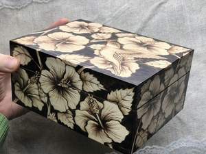 WOODEN DESGIAN NATURAL WOODEN Premium Printed Home Wooden Tabletop Spice Box With Separate Compartments for Spices and - Product Image 5