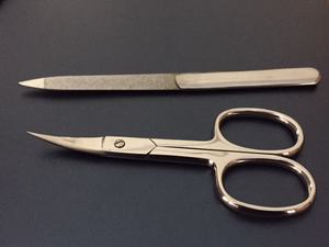 Ciseaux à ongles de manucure de haute qualité, lames tranchantes, acier inoxydable allemand, 9,3 cm, ciseaux de beauté pour broderie - Product Image 3