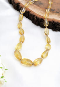 Cuarzo Amarillo Facetado, Gema Natural para la Elaboración de Joyería Fina, Collar - Product Image 4