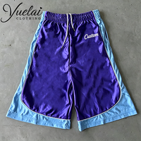 Shorts de sport amples et tendance pour homme, 100 % polyester, avec logo personnalisé, style streetwear, pour l'été, le basketball, la gym et le football