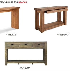 Table console en bois, meubles anciens, haute qualité, 100% bois naturel, table console en bois pour la maison, la villa, l'appartement ou le bar, pour la décoration - Product Image 6