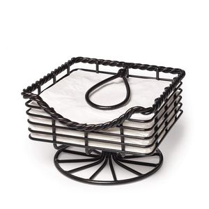 Cesta de servilleta de hierro duradera para facilitar el transporte Ideal para encimeras de cocina, comedores y picnics al aire libre - Product Image 6