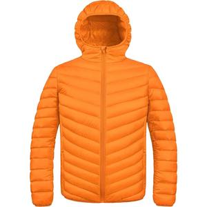 Chaqueta unisex de invierno con capucha, acolchada de lona, gruesa, impermeable, cortavientos, holgada, con cremallera, estilo casual, color liso, para uso urbano, OEM Front - Product Image 1