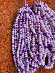 Perles lisses en opale de lavande bleue naturelle 9x10 16 pouces de long brin fabrication de bijoux cristaux de guérison - Product Image 4