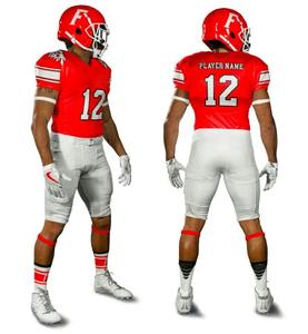 ชุดเสื้อฟุตบอลอเมริกันแขนสั้น XL ออกแบบได้ตามที่ต้องการชุดเสื้อกีฬาระบายอากาศได้ดีมีสไตล์ซับลิเมชัน - Product Image 4