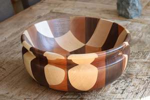 Cuenco de madera de alta tendencia para servir para la cena, sopa de ensalada de frutas, utensilios de cocina para el hogar, restaurante de mesa, regalo de boda - Product Image 3