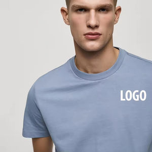 Ropa informal de alta calidad, camisetas para hombres, camisetas ligeras para hombres, Camiseta holgada de algodón 100% sólido para hombres - Product Image 6