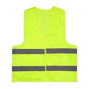 Chaleco de seguridad sin mangas de alta visibilidad con cinta reflectante para trabajadores de la construcción y exteriores - Product Image 4