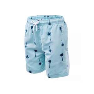 Pantalones cortos deportivos de verano de cintura media para hombre al por mayor, pantalones cortos informales con bolsillo floral y logotipo personalizado para nadar, playa, correr, sublimación antiarrugas - Product Image 3