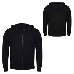 Custom Own logo <b>Men</b> High Quality Fleece Pullover <b>Men</b> <b>Zipper</b> <b>Hoodie</b> Solid Color Premium Quality <b>Hoodie</b> - Product Image 3