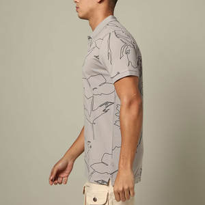 Camisetas de polo con estampado personalizado para hombre, camisetas de peso pesado a la moda para personalización, hechas por Pakistán - Product Image 2