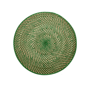 Wholesale Handicraft 100% Eco-friendly Rattan Bohemian Style <b>Round</b> <b>Placemat</b> Natural Color Handmade Vietnam Lavihexco LVWP-28023 - Product Image 1