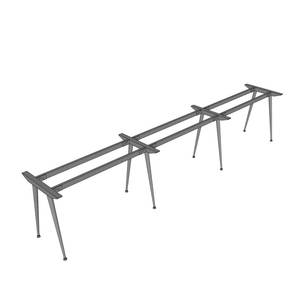 Modern Industrial 3-Person Cluster <b>Table</b> Steel Frame 360x60cm HCCO027 for <b>Dining</b> Apartment Hotel Bedroom - Product Image 1