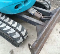 Miniexcavadora usada original japonesa para Kubota U25, excavadora pequeña de 2,5 toneladas con motor central, tipo móvil sobre orugas U25 U15 U17 U30
