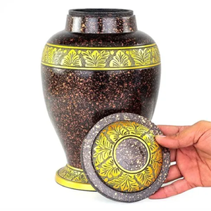 Cercueil funéraire artisanal de haute qualité en aluminium/laiton de style américain pour les êtres chers, prix de gros en provenance d'Inde - Product Image 3