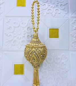 Fusion Republik Handmade <b>Pearl</b> Beaded <b>Clutch</b> Satin Lining Flap Closure Shoulder Strap 1-1.9L Capacity Fashionable Evening - Product Image 4