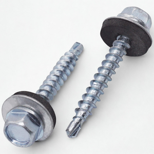 Tornillo Autoperforante con Cabeza Hexagonal y Arandela de Acero al Carbono C1022 DIN 7504K, Zincado, con Arandela de EPDM, Precio Económico - Product Image 5