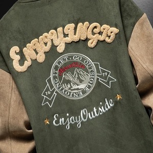 Chaqueta de Invierno para Hombre, Diseño Sensible, Bloques de Color, Fabricada en Pakistán, de Piel de Gamuza, Impermeable y Resistente al Viento - Product Image 2