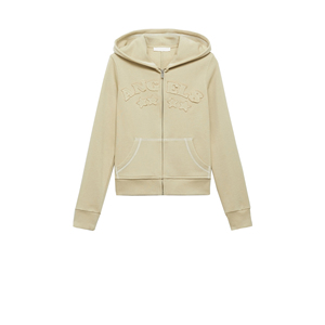 Sweat à capuche personnalisé pour femme, léger, avec fermeture éclair sur le devant, logo, 100% coton, poches, manches longues, respirant, écologique - Product Image 3