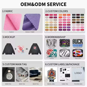 Ensemble de sweat à capuche et pantalon de survêtement imprimés bouffants personnalisés 500 Gsm pullover survêtements pour hommes ensembles 2 pièces - Product Image 5