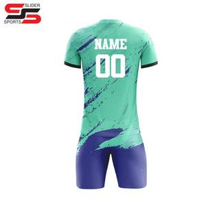 Mode nouveaux ensembles d'uniformes de football personnalisés maillot de football par sublimation maillot de football en polyester vêtements de sport - Product Image 2