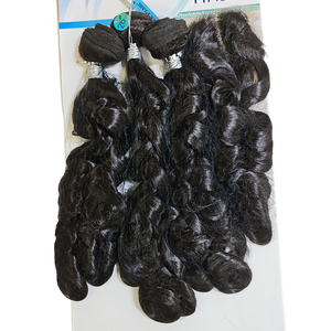 Estensione di Capelli Veri <span class=keywords><strong>M</strong></span> DANCING CURL <span class=keywords><strong>da</strong></span> 26 Pollici con Chiusura, Ricci Sciolti, Non Remy, per Donna - Vendita all'Ingrosso dal Produttore - Product Image 3