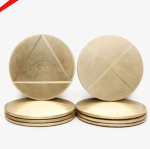 Posavasos de aluminio con diseño martillado, acabado dorado y forma de granada, estilo moderno, para el hogar. - Product Image 3