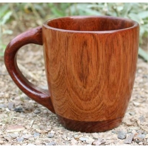 Mug en bois portable pour le camping en plein air, léger, incassable, en bois naturel, tasse de voyage, style traditionnel Kuksa, pour boire du café - Product Image 1