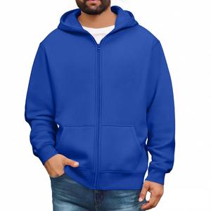 Sudaderas con capucha y Jersey con cremallera de algodón 100% para hombre, sudaderas con capucha, forro polar informal para Otoño/Invierno, ajuste Regular transpirable - Product Image 6