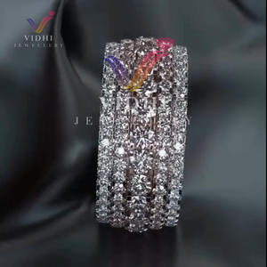 แหวนหมั้นเพชรสีขาวสำหรับทุกเพศคุณภาพสูงได้รับการรับรองจาก IGI เงินสเตอร์ลิงคลาสสิกของขวัญแต่งงานที่ยอดเยี่ยมสำหรับผู้ชายผู้หญิง - Product Image 3