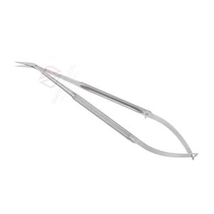 Tijeras Microquirúrgicas Manuales de Acero Inoxidable de Alta Calidad, 165 mm, Ángulo de 25°, Hoja de 15 mm de Longitud, Instrumentos de Precisión, CE - Product Image 2
