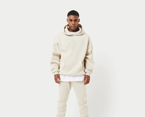 Traje de jogging para hombre, ropa deportiva de invierno personalizada con capucha, chándal de Color sólido estampado, ropa deportiva de moda para adultos - Product Image 1