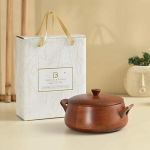 Olla de Madera con Tapa para Servir Chapati en Casa, Hoteles y Restaurantes - Product Image 5