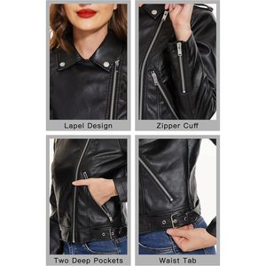 Low Price Trendy Winter <b>Women</b> Genuine Leather <b>Jacket</b> Custom Logo Breathable Spandex Lining Factory Made Customized Design - Product Image 6