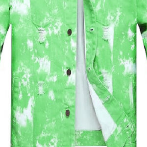 Nouvelle veste en jean rembourrée en peau de conception personnalisée OEM 2025 pour hommes avec fermetures à boutons surdimensionnées et vestes à manches longues - Product Image 4