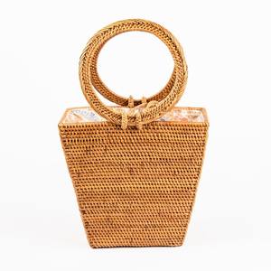 Sacs à main en rotin pour femmes, accessoires de haute qualité, sac à main tissé naturellement, sac à main en vente - Product Image 3