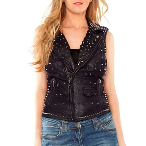 Premium Motorcycle Customize American <b>Leather</b> <b>Vests</b> - High Quality New Biker and Casual Wear <b>Vest</b> for <b>Men</b> and Women - Product Image 2